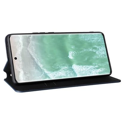 For Oppo Reno11 5G (Global) Leather Wallet Case Rhombus Imprinted Magnetic Closing