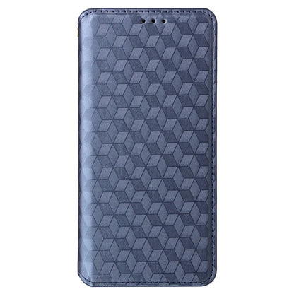 For Oppo Reno11 5G (Global) Leather Wallet Case Rhombus Imprinted Magnetic Closing