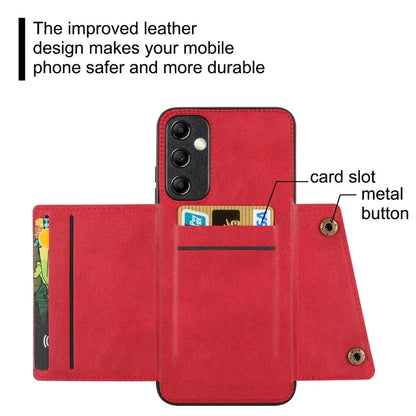 For Samsung Galaxy A05s 4G Phone Case Leather Coated TPU Anti-drop Cover with Kickstand
