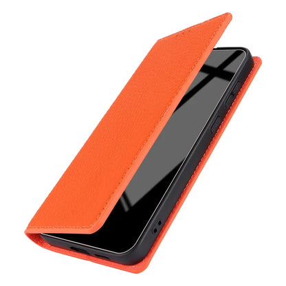 For Samsung Galaxy S24 Phone Case Genuine Cow Leather Wallet Cover Phone Stand