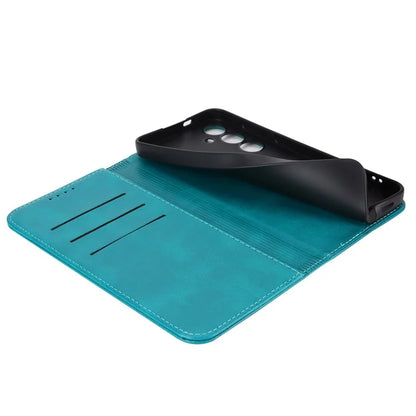For Samsung Galaxy S24+ Wallet Case Calf Texture Leather Phone Cover