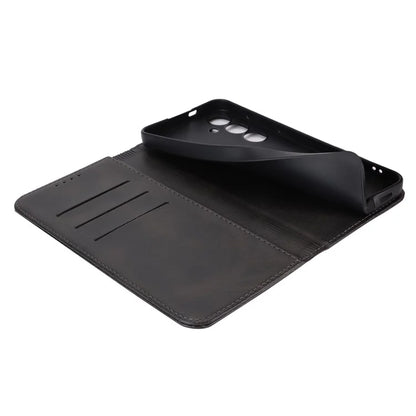 For Samsung Galaxy S24+ Wallet Case Calf Texture Leather Phone Cover