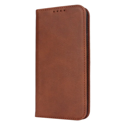 For Samsung Galaxy S24+ Wallet Case Calf Texture Leather Phone Cover