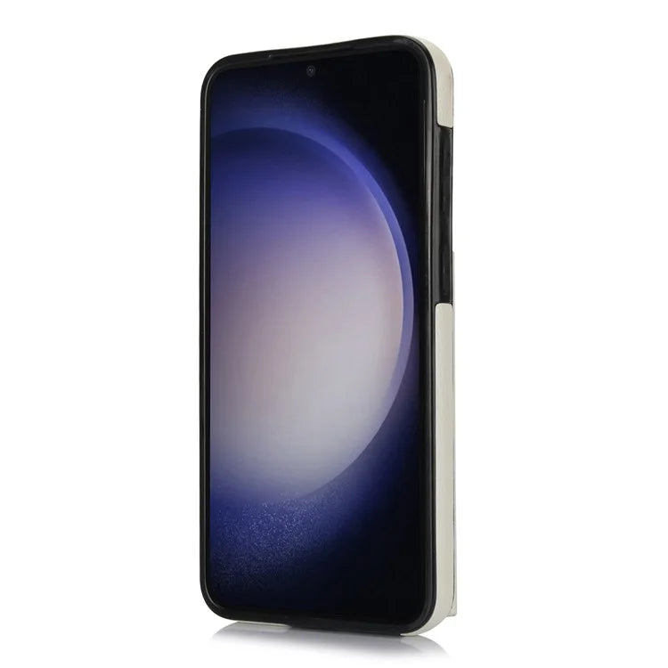 For Samsung Galaxy S23 Phone Cover RFID Blocking Card Case with Ring Kickstand