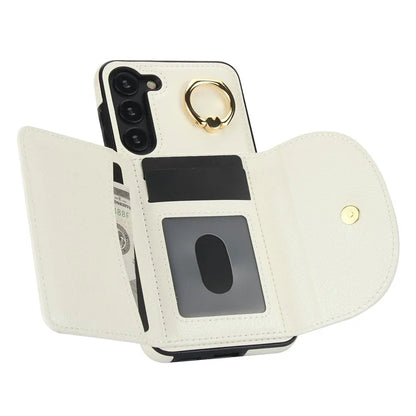 For Samsung Galaxy S23+ Kickstand Phone Case RFID Blocking Wallet Cover