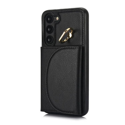 For Samsung Galaxy S23+ Kickstand Phone Case RFID Blocking Wallet Cover