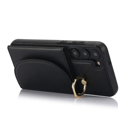 For Samsung Galaxy S23+ Kickstand Phone Case RFID Blocking Wallet Cover