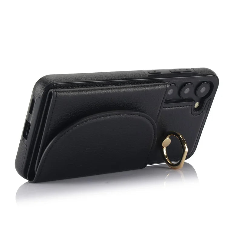 For Samsung Galaxy S23+ Kickstand Phone Case RFID Blocking Wallet Cover