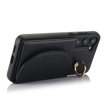 For Samsung Galaxy S23+ Kickstand Phone Case RFID Blocking Wallet Cover