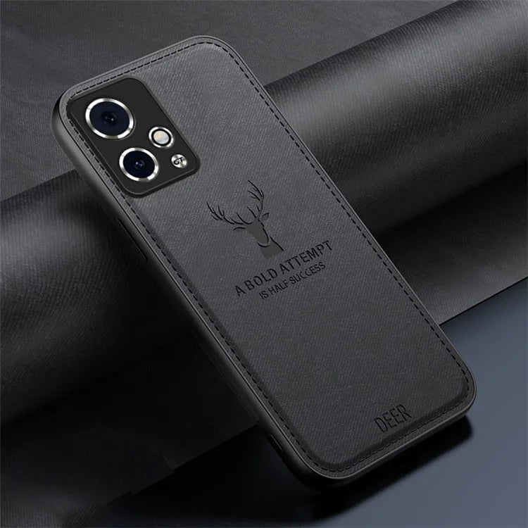 For Honor 90 GT 5G Case Deer Pattern Imprinted Leather Coated Phone Cover