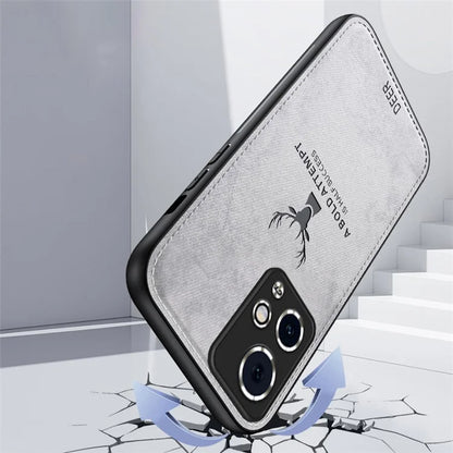 For Honor 90 GT 5G Case Deer Pattern Imprinted Leather Coated Phone Cover