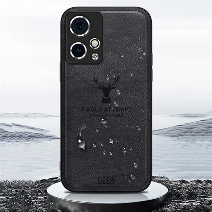 For Honor 90 GT 5G Case Deer Pattern Imprinted Leather Coated Phone Cover