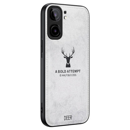 For vivo iQOO Neo9 5G Case Deer Pattern Cloth Texture Phone Back Cover