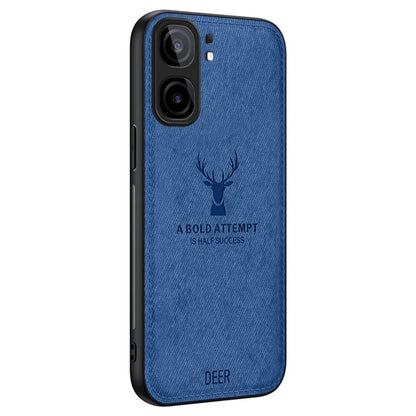 For vivo iQOO Neo9 5G Case Deer Pattern Cloth Texture Phone Back Cover