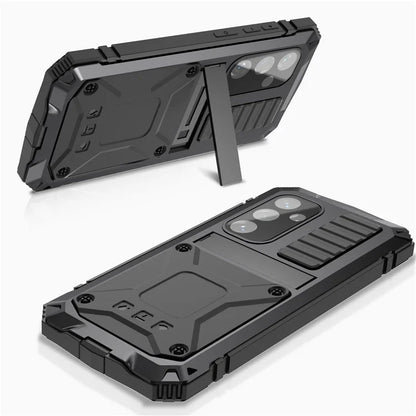 For Samsung Galaxy S24 Case TPU + Metal Hybrid Phone Back Shell with Kickstand