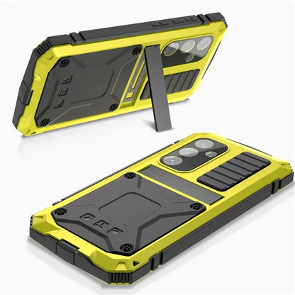 For Samsung Galaxy S24 Case TPU + Metal Hybrid Phone Back Shell with Kickstand