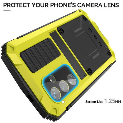 For Samsung Galaxy S24 Case TPU + Metal Hybrid Phone Back Shell with Kickstand