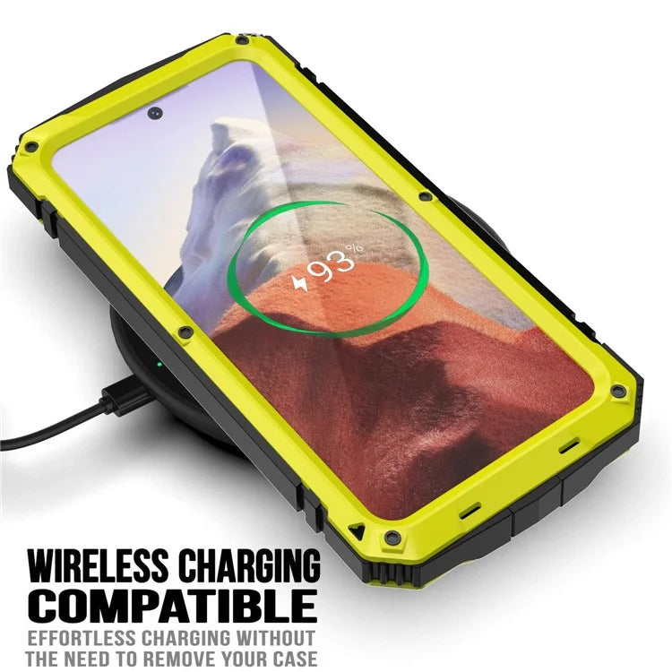 For Samsung Galaxy S24 Case TPU + Metal Hybrid Phone Back Shell with Kickstand
