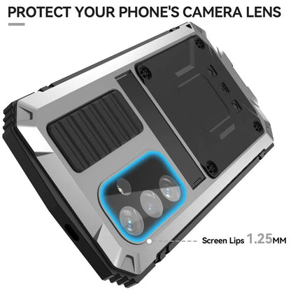 For Samsung Galaxy S24 Case TPU + Metal Hybrid Phone Back Shell with Kickstand