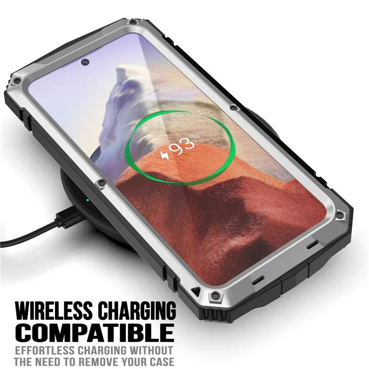For Samsung Galaxy S24 Case TPU + Metal Hybrid Phone Back Shell with Kickstand
