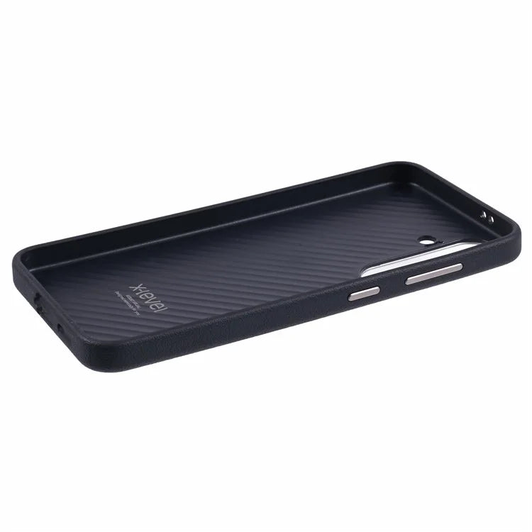 X-LEVEL For Samsung Galaxy S24 Phone Case PU Leather + Hard PC Shell Cover