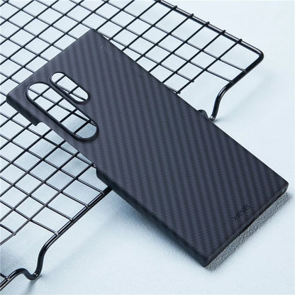 X-LEVEL For Samsung Galaxy S24 Ultra Phone Case Light Carbon Fiber Texture Design Cover
