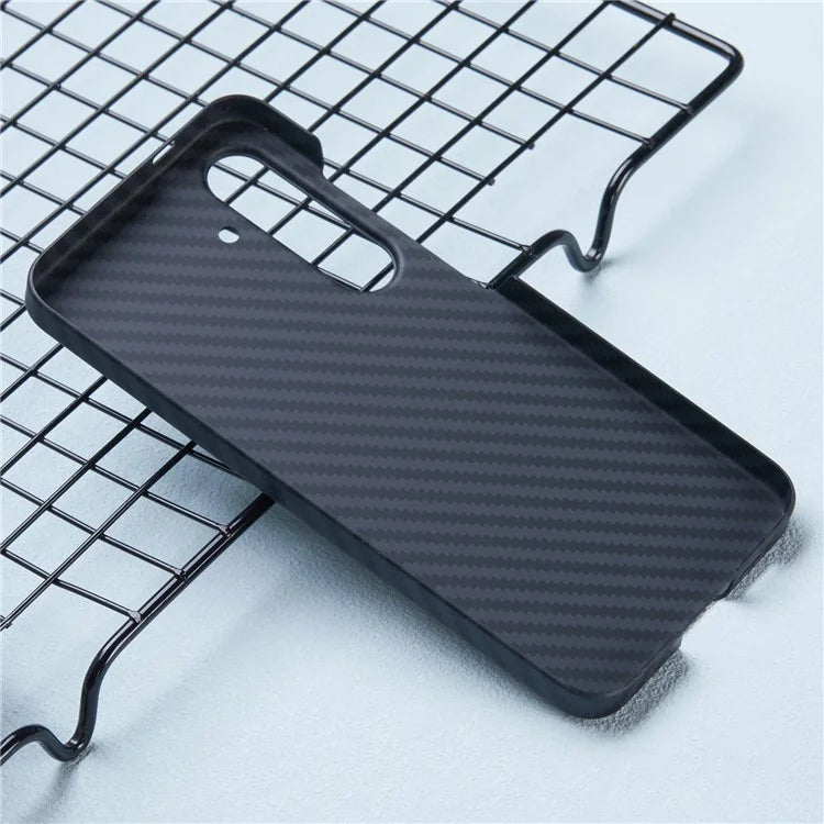 X-LEVEL For Samsung Galaxy S24 Phone Case Carbon Fiber Texture PC Back Cover