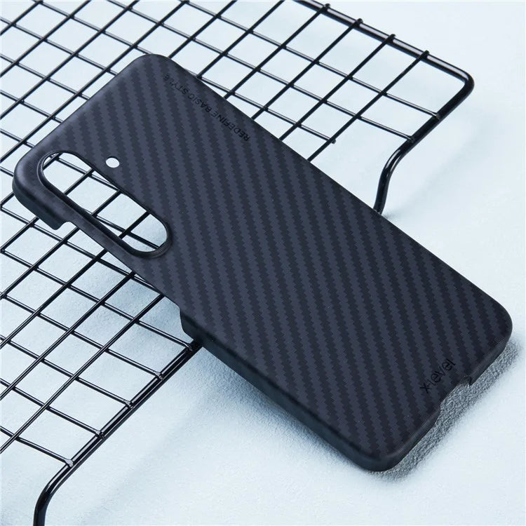 X-LEVEL For Samsung Galaxy S24 Hard PC Cover Carbon Fiber Texture Magnetic Phone Case