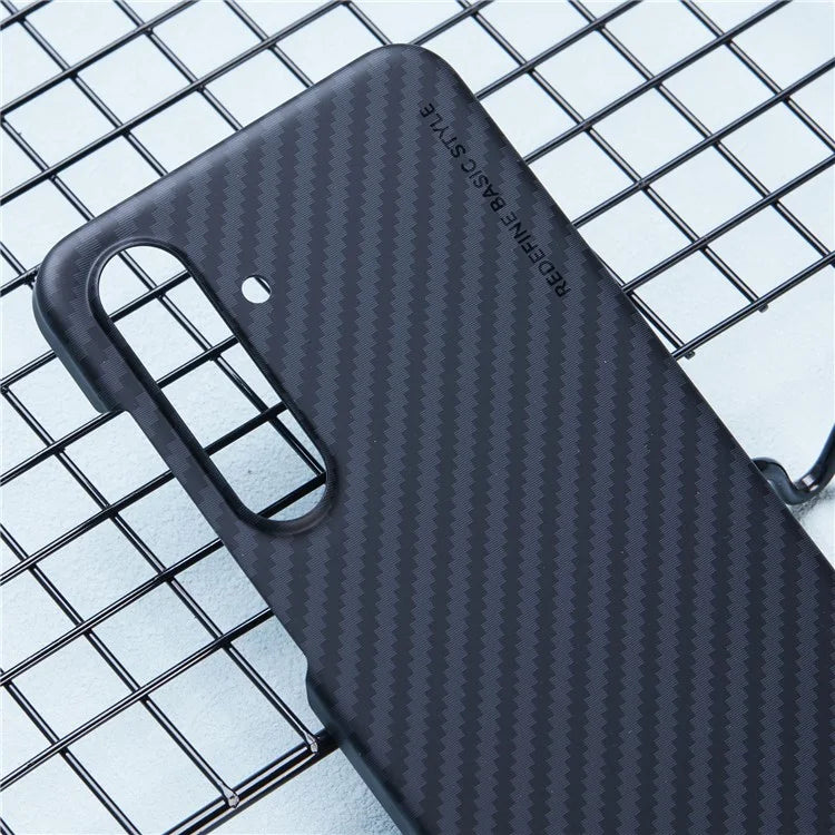 X-LEVEL For Samsung Galaxy S24 Hard PC Cover Carbon Fiber Texture Magnetic Phone Case