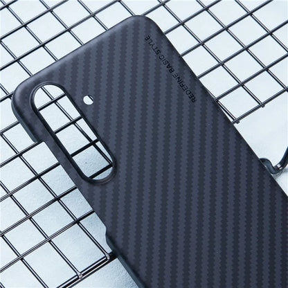 X-LEVEL For Samsung Galaxy S24 Hard PC Cover Carbon Fiber Texture Magnetic Phone Case