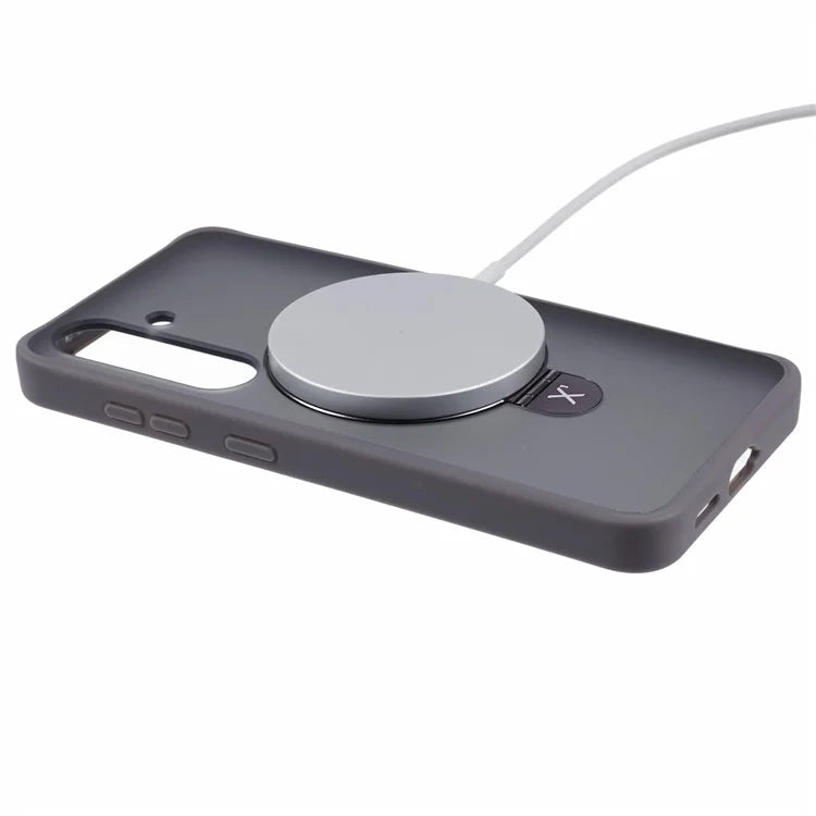 X-LEVEL PITHY STONE II For Samsung Galaxy S24+ Case Compatible with MagSafe Back Cover Kickstand