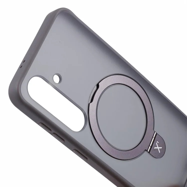 X-LEVEL PITHY STONE II For Samsung Galaxy S24+ Case Compatible with MagSafe Back Cover Kickstand