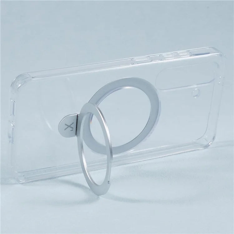 X-LEVEL PITHY STONE II For Samsung Galaxy S24+ Case Compatible with MagSafe Back Cover Kickstand