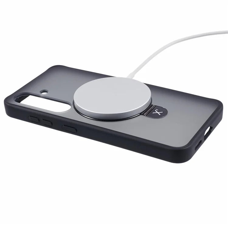 X-LEVEL PITHY STONE II For Samsung Galaxy S24+ Case Compatible with MagSafe Back Cover Kickstand