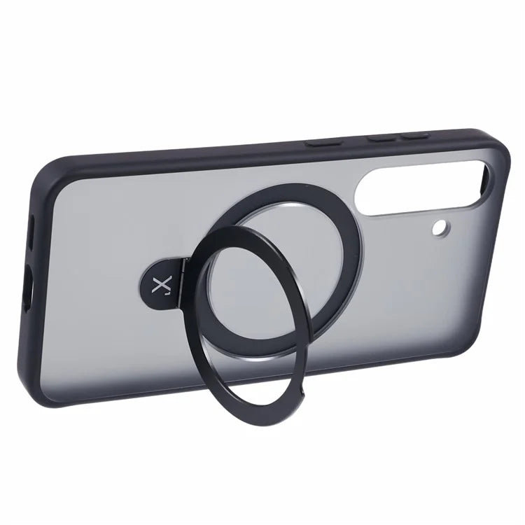 X-LEVEL PITHY STONE II For Samsung Galaxy S24+ Case Compatible with MagSafe Back Cover Kickstand