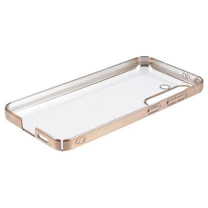 X-LEVEL For Samsung Galaxy S24+ Phone Case Hard PC Clear Bakc Cover Electroplating Frame