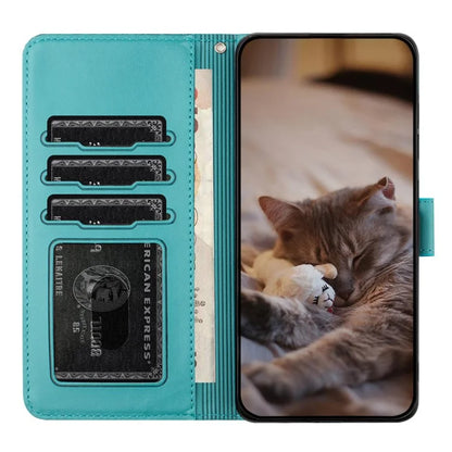 For Google Pixel 8a Wallet Case PU Leather Wall Cats Pattern Phone Cover