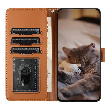 For Google Pixel 8a Wallet Case PU Leather Wall Cats Pattern Phone Cover
