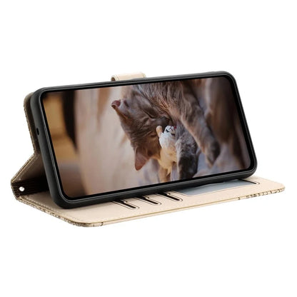 For Google Pixel 8a Wallet Case PU Leather Wall Cats Pattern Phone Cover