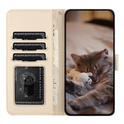 For Google Pixel 8a Wallet Case PU Leather Wall Cats Pattern Phone Cover