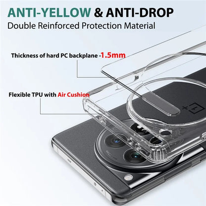 For OnePlus 12 5G TPU+Acrylic Phone Case Transparent Protective Back Cover