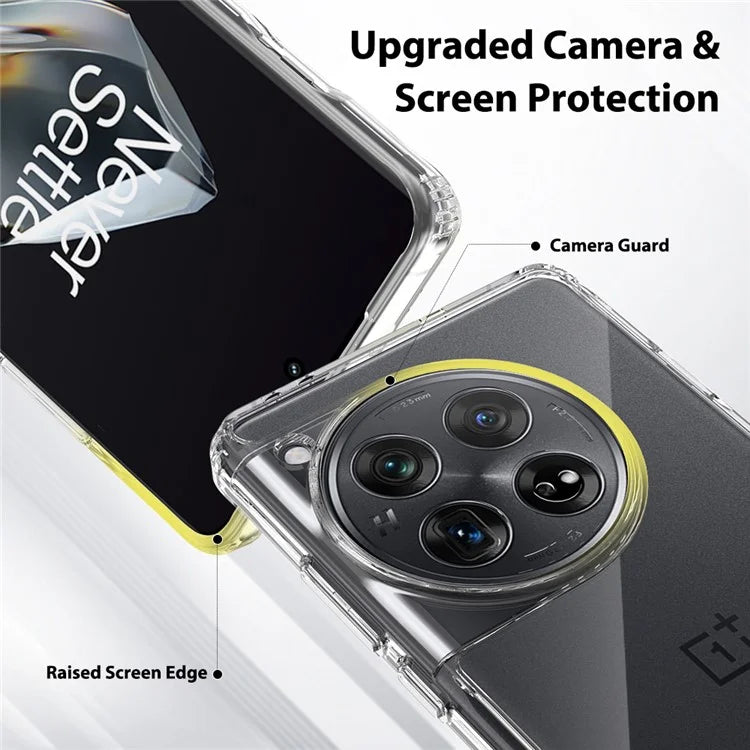 For OnePlus 12 5G TPU+Acrylic Phone Case Transparent Protective Back Cover