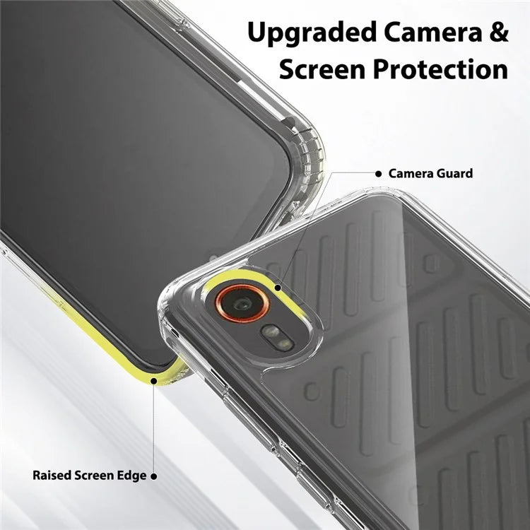For Samsung Galaxy Xcover 7 Case Hybrid TPU+Acrylic Anti-Scratch Phone Cover