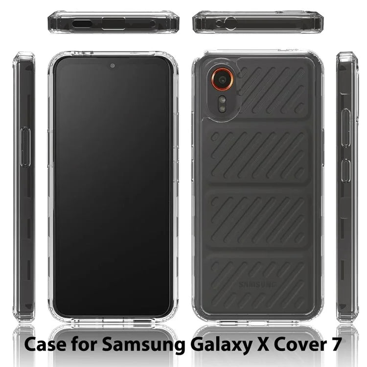 For Samsung Galaxy Xcover 7 Case Hybrid TPU+Acrylic Anti-Scratch Phone Cover