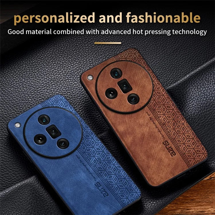 AZNS For Oppo Find X7 Ultra Case PU Leather+TPU Protective Phone Cover