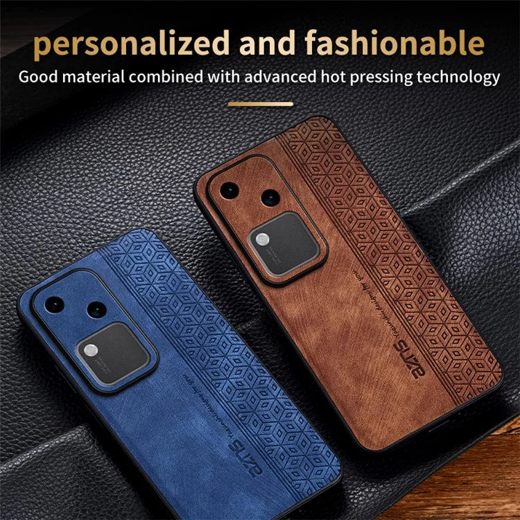 AZNS For vivo S18 5G Phone Case PU Leather Coated TPU Back Cover