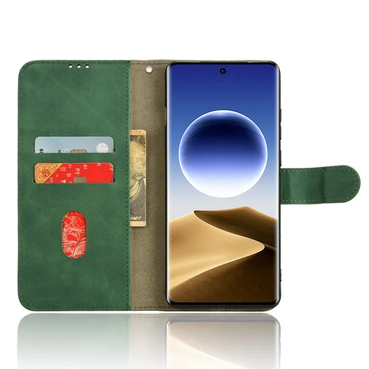 For Oppo Find X7 Ultra Case Wallet  PU Leather Phone Cover Skin-touch Texture