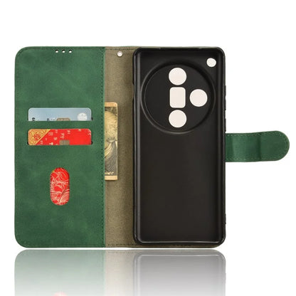 For Oppo Find X7 Ultra Case Wallet  PU Leather Phone Cover Skin-touch Texture