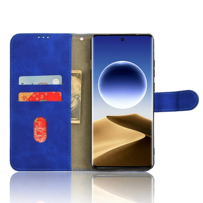For Oppo Find X7 Ultra Case Wallet  PU Leather Phone Cover Skin-touch Texture