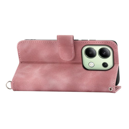 For Xiaomi Redmi Note 13 4G Leather Case Flower Pattern Cover Multiple Card Slots